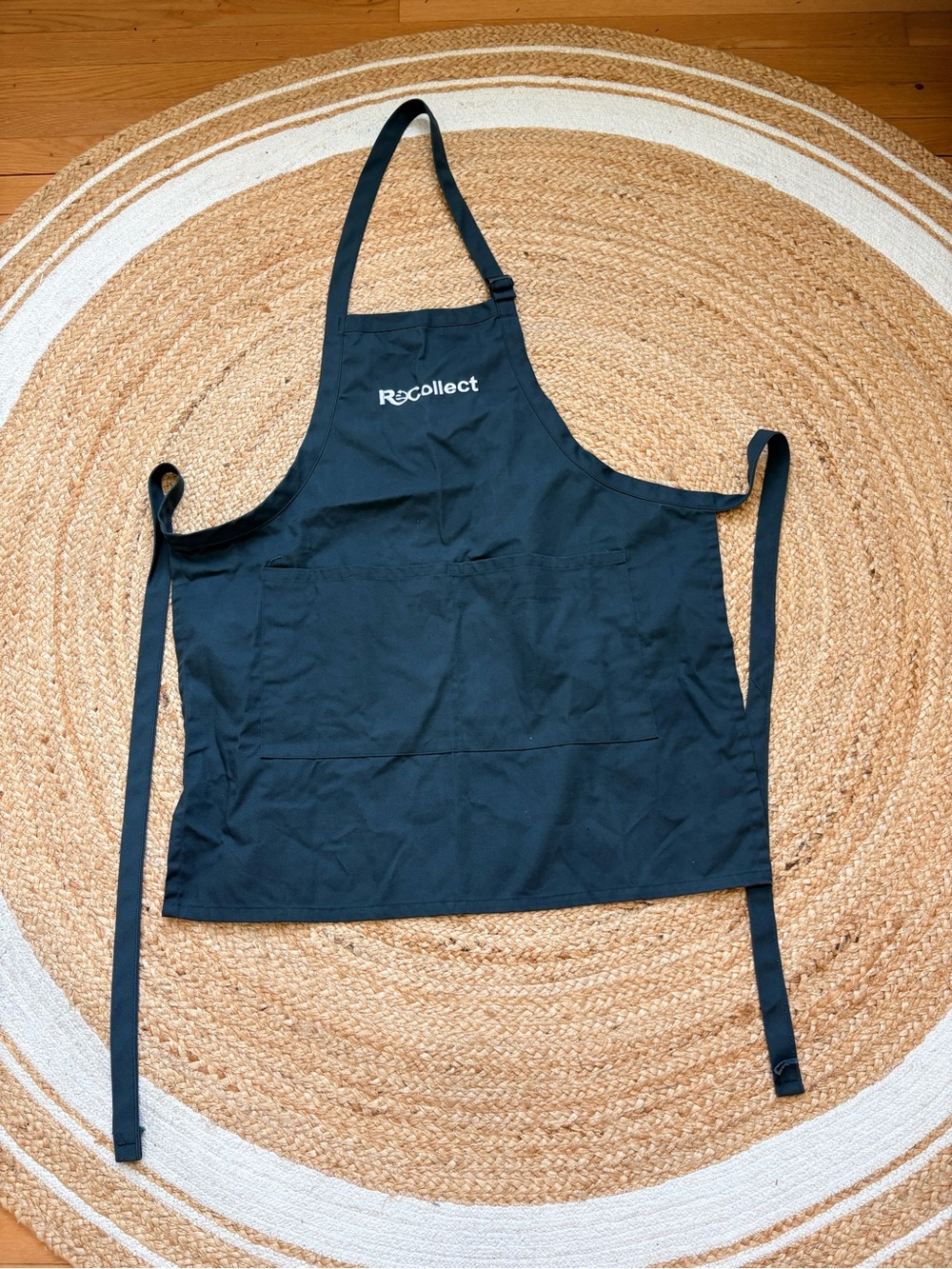 Recollect Black Logo Apron